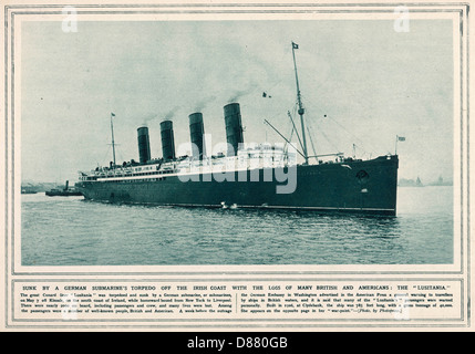 Lusitania Stockfoto