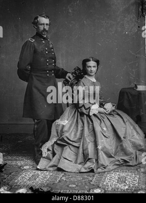 George Armstrong Custer und Elizabeth Speck Custer - Brady-Handy. Stockfoto