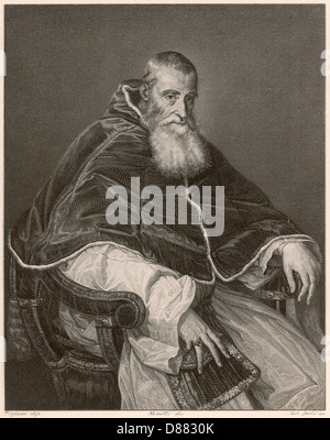 PAPST PAULUS III/FURSTEN Stockfoto