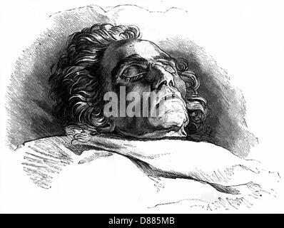 BEETHOVEN (STERBEBETT) Stockfoto