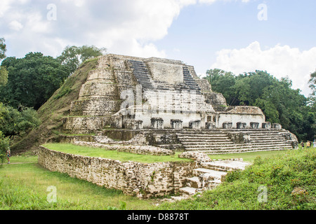 Maya-Tempel in Altun Ha, Belize, Mittelamerika Stockfoto