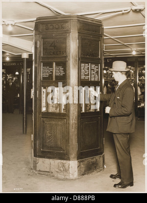 Fahrkartenautomat - 1928 Uhr Stockfoto