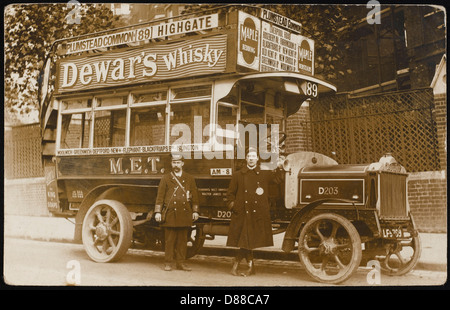 Motor Bus London 1905 Stockfoto