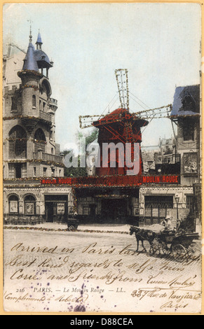 Moulin Rouge, Montmartre, Paris, Frankreich Stockfoto