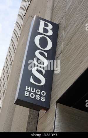 Hugo Boss Zeichen Stockfoto