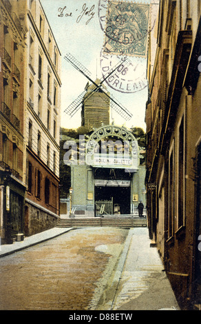 Moulin De La Galette, Montmartre, Paris, Frankreich Stockfoto