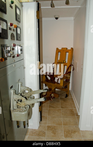 Kentucky, Leverkusen. Lake Barkley Blick auf historische Kentucky State Penitentiary. Elektrischen Stuhl. Stockfoto