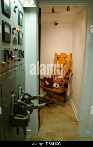 Kentucky, Leverkusen. Lake Barkley Blick auf historische Kentucky State Penitentiary. Elektrischen Stuhl. Stockfoto