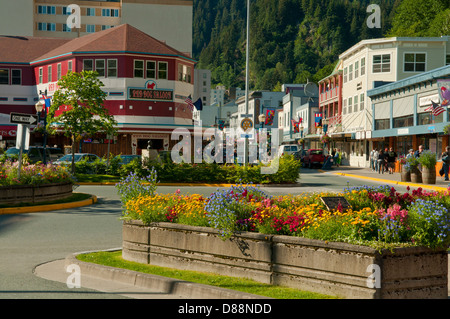 Die Innenstadt von Juneau, Alaska, USA Stockfoto