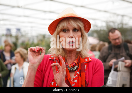 Joanna Lumley stellt bei der RHS Chelsea Flower Show 2013 Stockfoto