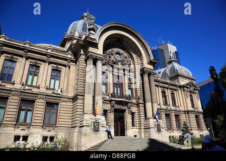 Sparkasse CEC Palast, Bukarest, Rumänien Stockfoto