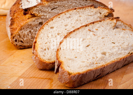 Bio Bauernhof Brot Brote aus der Natur Stockfoto