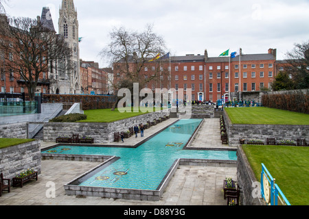 Garden of Remembrance, Parnell Square, Dublin. Der Garten wurde im Jahre 1966 durch Präsident Éamon de Valera eröffnet. Stockfoto