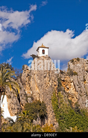 Guadalest-Glockenturm Stockfoto