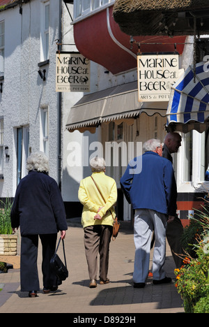 im Ruhestand Rentner im Bier Devon England uk Stockfoto