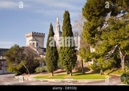Rocher des Doms Garten in Avignon, Frankreich. Stockfoto