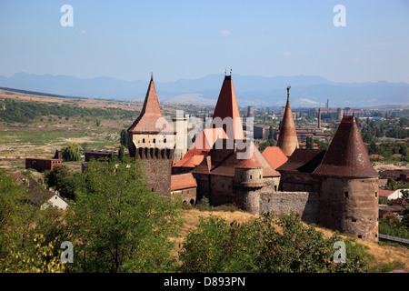 Corvin Castle, auch bekannt als Hunyad Schloss oder Burg Hunedoara, Castelul Huniazilor oder Castelul Corvinilor, ist eine Gothic-Renaissa Stockfoto