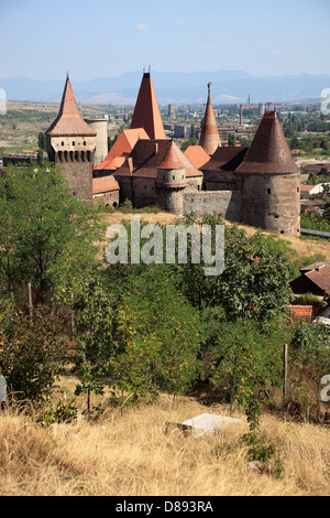 Corvin Castle, auch bekannt als Hunyad Schloss oder Burg Hunedoara, Castelul Huniazilor oder Castelul Corvinilor, ist eine Gothic-Renaissa Stockfoto