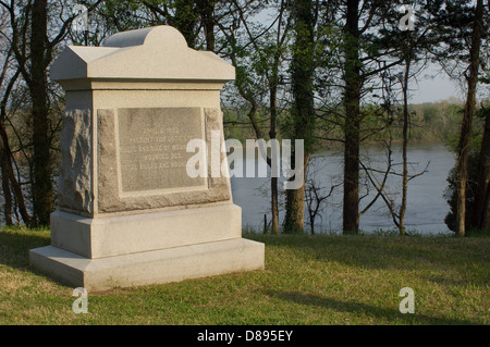 Denkmal für Union Soldaten verloren in Pittsburgh Landung auf dem Tennessee River, Silo National Military Park, Tennessee. Digitale Fotografie Stockfoto