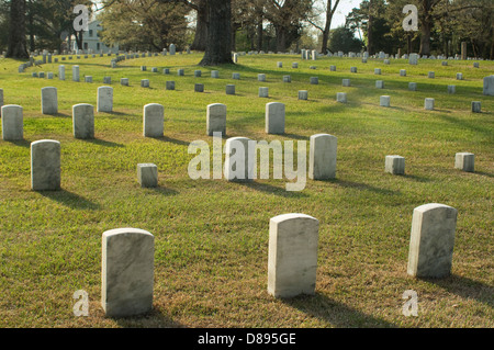 Gräber Union Soldaten, National Cemetery, Silo National Military Park, Tennessee. Digitale Fotografie Stockfoto