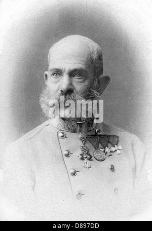 Kaiser FRANZ JOSEPH von Österreich (1830-1916) im Jahre 1898 fotografiert Stockfoto