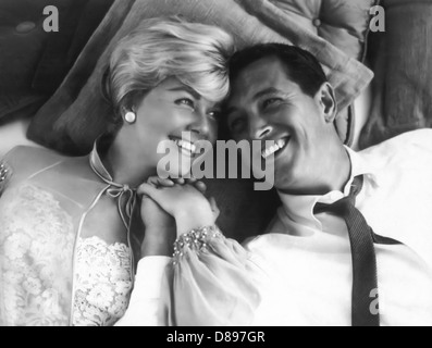 BETTGEFLÜSTER 1959 Universal Film mit Doris Day und Rock Hudson Stockfoto