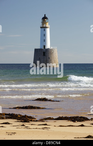 Rattray Leuchtturm (1892-1895), Rattray Head, Aberdeenshire, Schottland. Stockfoto