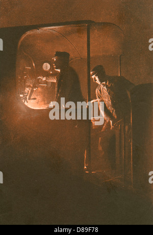 Lokführer Foto Stockfoto