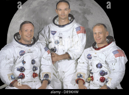 Die NASA-Crew von Apollo 11 Stockfoto