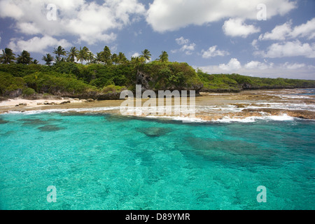 Küste von Alofi, Niue, South Pacific Island. Stockfoto