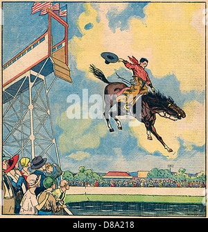 RODEO-RIDER'S LEAP Stockfoto