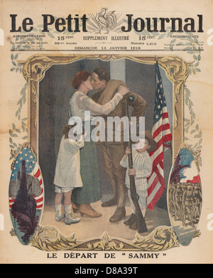 AMERIKANISCHER SOLDAT IN DEN KRIEG Stockfoto