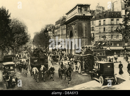 PARIS PORTE ST. MARTIN Stockfoto