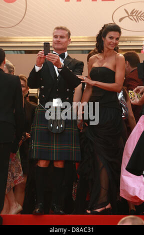 DAVID COULTHARD KAREN MINIER ALLES IST VERLOREN. UA. CANNES FILM FESTIVAL 2013 PALAIS DES FESTIVAL CANNES Frankreich 22 Mai 2013 Stockfoto