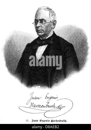 JUAN EUGEN. HARTZENBUSCH Stockfoto