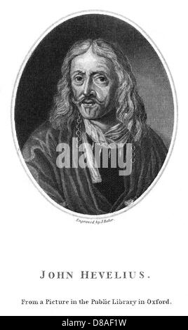 JOHANN HEVEL - 2 Stockfoto