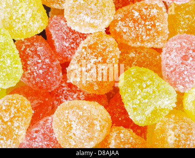 Süße bunte Fruchtgummi-Bonbons Stockfoto