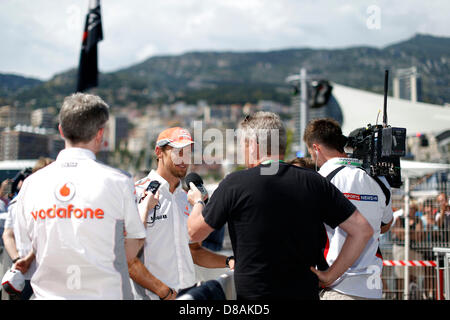 Monaco. 22. Mai 2013. Motorsport: FIA Formula One World Championship 2013, Grand Prix von Monaco, #5 Jenson Button (GBR, Vodafone McLaren Mercedes), Credit: Dpa Picture-Alliance / Alamy Live News Stockfoto