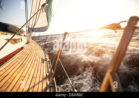 Segelregatta in der Ägäis Stockfoto