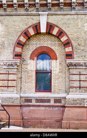 Architekturdetail, Abbey Mills Abwasserpumpwerk 1868 von Joseph Bazalgette und Edmund Cooper, Stratford, London, England Stockfoto