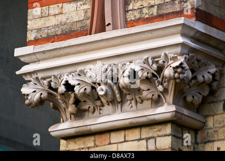 Architekturdetail, Abbey Mills Abwasserpumpwerk 1868 von Joseph Bazalgette und Edmund Cooper, Stratford, London, England Stockfoto