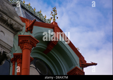 Architekturdetail, Abbey Mills Abwasserpumpwerk 1868 von Joseph Bazalgette und Edmund Cooper, Stratford, London, England Stockfoto