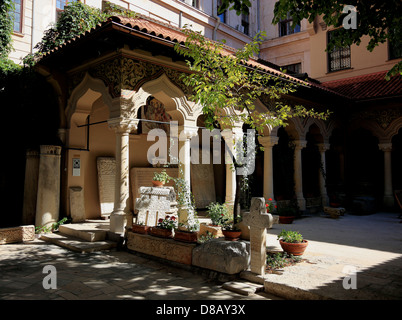 Stavropoleos Kirche, früher die Kirche der griechischen Händler, Bukarest, Rumänien Stockfoto