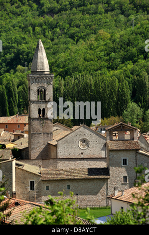 Italien, Le Marche, Valnerina, Visso, Collegiata di Santa Maria Stockfoto