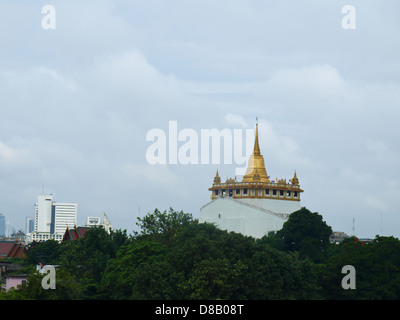 Phukhao Thong Pagode, buchstäblich bedeuten goldenen Berg in Bangkok in Thailand Stockfoto