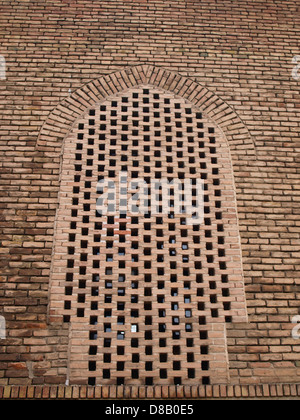 Backstein-Architektur in der blauen Moschee in Tabriz, Iran Stockfoto