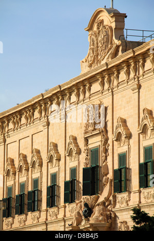 Malta, Valletta, Auberge de Castille, Staatskanzlei, Stockfoto