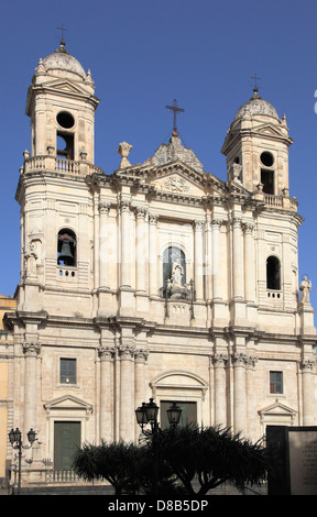 Italien, Sizilien, Catania, Kirche San Francesco, Stockfoto