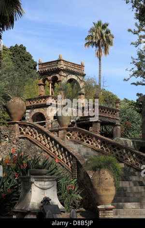 Italien, Sizilien, Taormina, Villa Comunale, Stockfoto