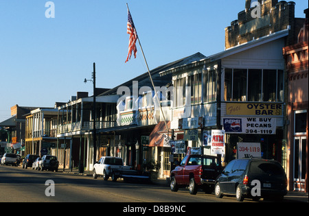 Elk283-4043 Louisiana, Cajun Country St Martinville, Main Street Stockfoto